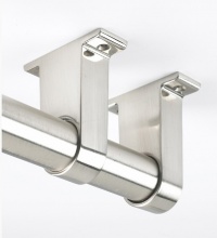 Rothley Long End Brackets Nickel Finish 32mm (pack of 2)